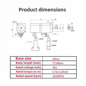 Hiệu suất cao 24V/48V không chổi than <span class=keywords><strong>DC</strong></span> điện áp thấp động cơ <span class=keywords><strong>servo</strong></span> cho thiết bị nhà sử dụng nhiều bộ mã hóa bảo vệ chống thấm nước - Product Image 3