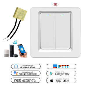 Tuya APP Controllato Push Button Switch Smart Zigbee Interruttore Della Parete 2 Gang Wifi No Neutro bisogno di Switch - Product Image 1