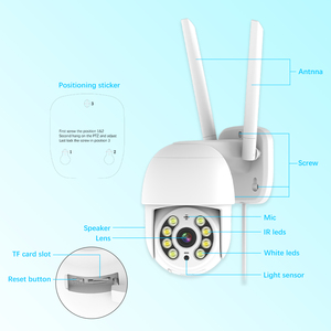 Wifi 5G/2.4Ghz Ip迷你户外WIFI摄像机闭路电视安全双向音频360 Ptz无线运动检测3mp网络摄像机 - Product Image 4