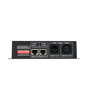 Dmx controller rgbw 4 kanal dmx512 decoder dc12v 24v 3A HB terminal beleuchtung smd5050 led streifen rgbw dmx512 led controller - Product Image 3