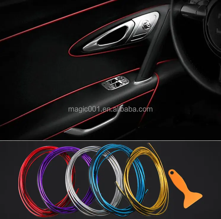 Commercio all'ingrosso Car Interior Decoration Modanatura Trim Strisce per Auto Cruscotto Uscita Aria