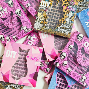 Doğal tarzı el yapımı yanlış kirpik Mix uzunluk sentetik elyaf bölümlenmiş önceden kesilmiş Diy küme kirpik uzantıları 12 satır fanlar - Product Image 5