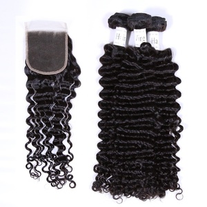 XYS Grade 12A Unprocessed Pack Hair Vendors Cuticle Aligned Original Brazilian Virgin Human Hair <strong>Bundles</strong> With Closure - Product Image 3