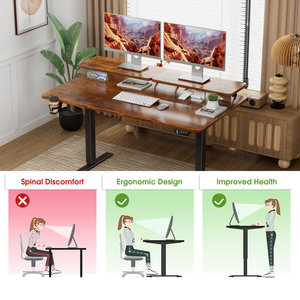 AJUNION Electric Standing Höhen verstellbarer Computer tisch mit Speicher funktion Starker Rahmen Glatter ergonomischer Hub tisch - Product Image 3