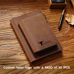 Handmade Custom made A5 A6 máy tính xách tay thực sự điên ngựa chính hãng đầy đủ Hạt Da Tạp Chí bìa cứng thư mục cuốn Sách bìa - Product Image 5