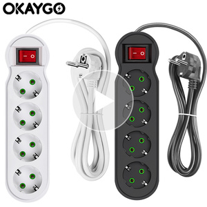 Opción de carga versátil para múltiples dispositivos Toma de extensión USB con toma de corriente múltiple - Product Image 1