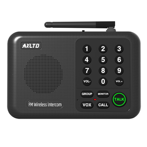 Inalámbrico para un rango de 1 milla Sistema de intercomunicación inalámbrico de 10 canales para el hogar para casa, negocios, oficina, intercomunicador, sistema de comunicación para el hogar