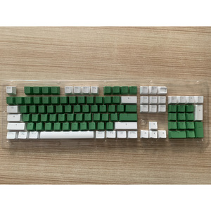 メカニカルキーボードOEMプロファイル用のライトLEDPBTキーキャップの前のダブルカラーミックス104 KEYS - Product Image 4