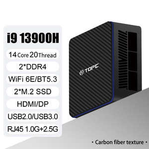 TOPC高性能ミニPC I7/i9/i5 DDR4 * 2デュアルネットワークポート4GB SSDビジネスオフィスゲームホーム用超clearQuad - Product Image 5