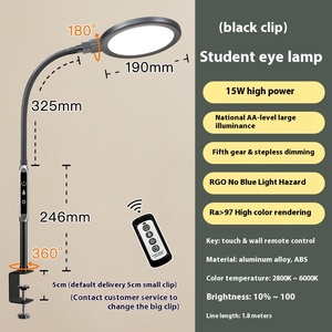 Lampada da scrivania dal Design moderno con protezione per gli occhi e Clip Plug-In direttamente In fabbrica per studenti di lettura e apprendimento Indoor - Product Image 6