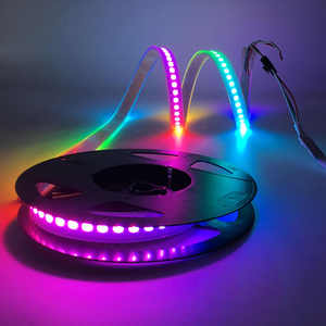 Arduino WS2812B WS2812 144 Pixel LED-Licht leiste, DC5V Individuell adressierbarer RGB Smart LED-Streifen Schwarz/Weiß-Leiterplatte