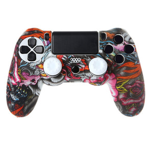 Drops hipping Agent Fulfillment Services Silikon Gamepad Haut griff abdeckung Schutzhülle 2 Griffe <span class=keywords><strong>Kit</strong></span> Für <span class=keywords><strong>PS4</strong></span> <span class=keywords><strong>Controller</strong></span>