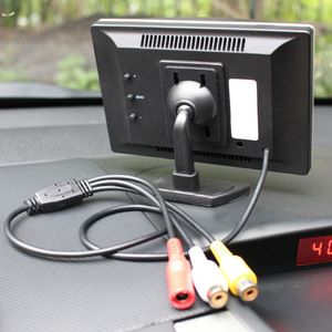 5 Inch Car <strong>Monitor</strong> TFT <strong>LCD</strong> 5&quot; HD Digital 16:9 800*480 Screen 2 Way Video <strong>Input</strong> for Reverse Rear View Camera DVD VCD - Product Image 5