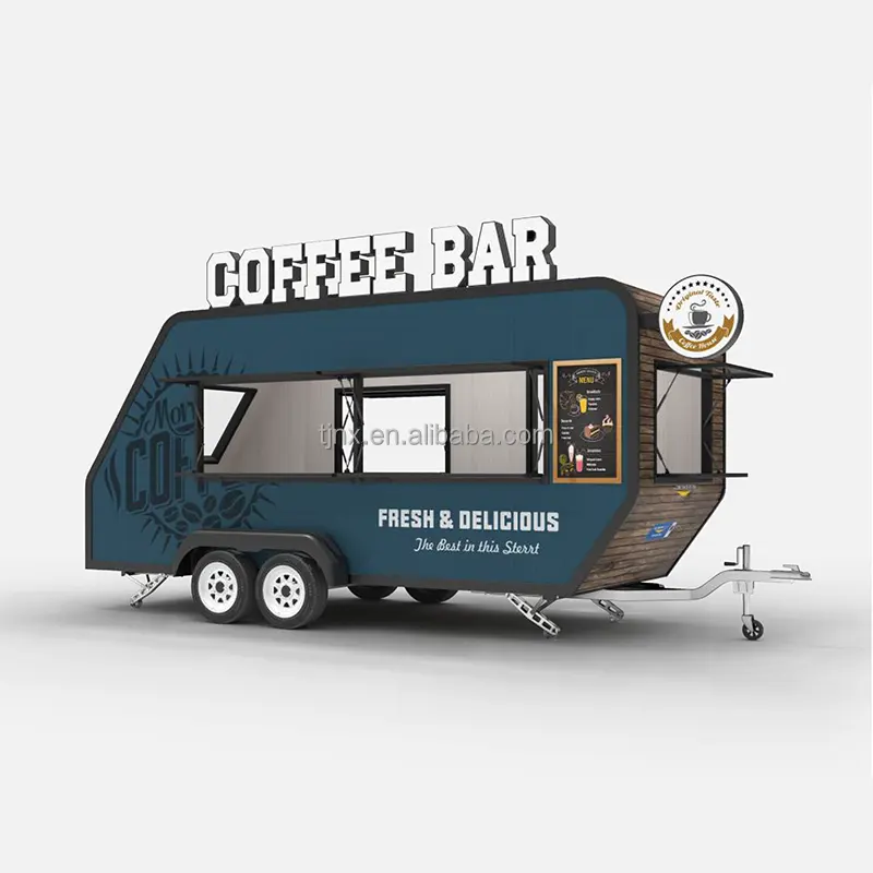 2 Store 40ft Pre Fabricated Container Cafe Tiny Houses on Wheels