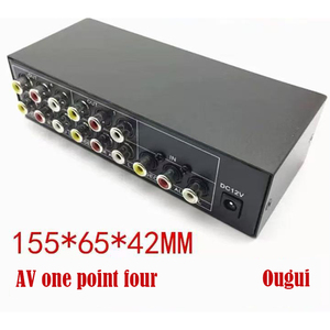 Vsp4av Distributor <strong>Av</strong> Divided Into Four 1 in and 4 Out Audio and Video Distributor <strong>Av</strong> Red Yellow and White Screen <strong>Splitter</strong> - Product Image 6