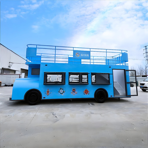 带全厨房待售拖车定制餐车最畅销食品卡车双层巴士餐厅推车食品 - Product Image 1
