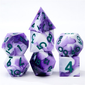 7Pcs/Set Resin DND Dice D&amp;D Dice Set D4 D6 D8 D10 D% D12 D20 Polyhedral <strong>Games</strong> for Dungeons and Dragons Table <strong>Games</strong> RPG - Product Image 4
