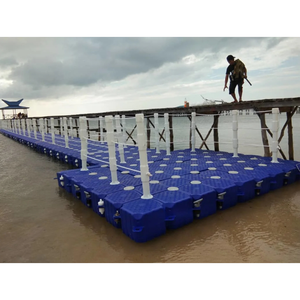 ソース工場人気のフローティングプラットフォームプラスチックフローティングピアポンツーンキューブ - Product Image 1