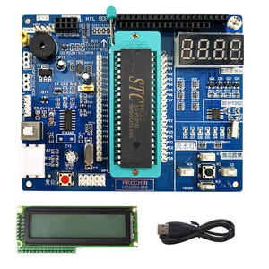 HC6800-MS 51 microcontrollore piccola scheda di sistema scheda di apprendimento STC89C52 scheda di sviluppo (con schermo LCD) 51 microcontrollore - Product Image 1