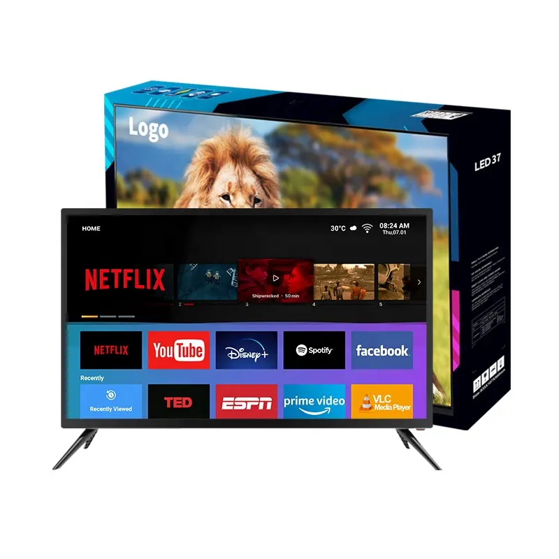 UHD android LED 37 в смарт-телевизоры 32 43 50 55 pouces smart televiseur tvs с Wi-Fi