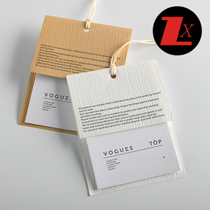 Etiquetas de tarjetas de identificación de nombre impresas de diseño personalizado de varios estilos y etiquetas de etiquetas con cuerdas para ropa - Product Image 6