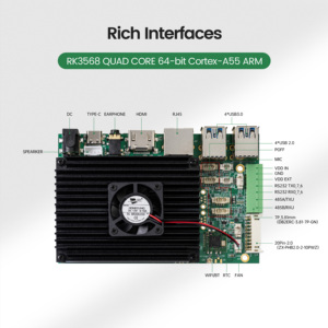 Rockchip 3568 Debian Rk3568 <strong>Cortex</strong>-a55 SOM Core Development Full <strong>Function</strong> ARM Development Small Mini Linux Board SBC For AI
