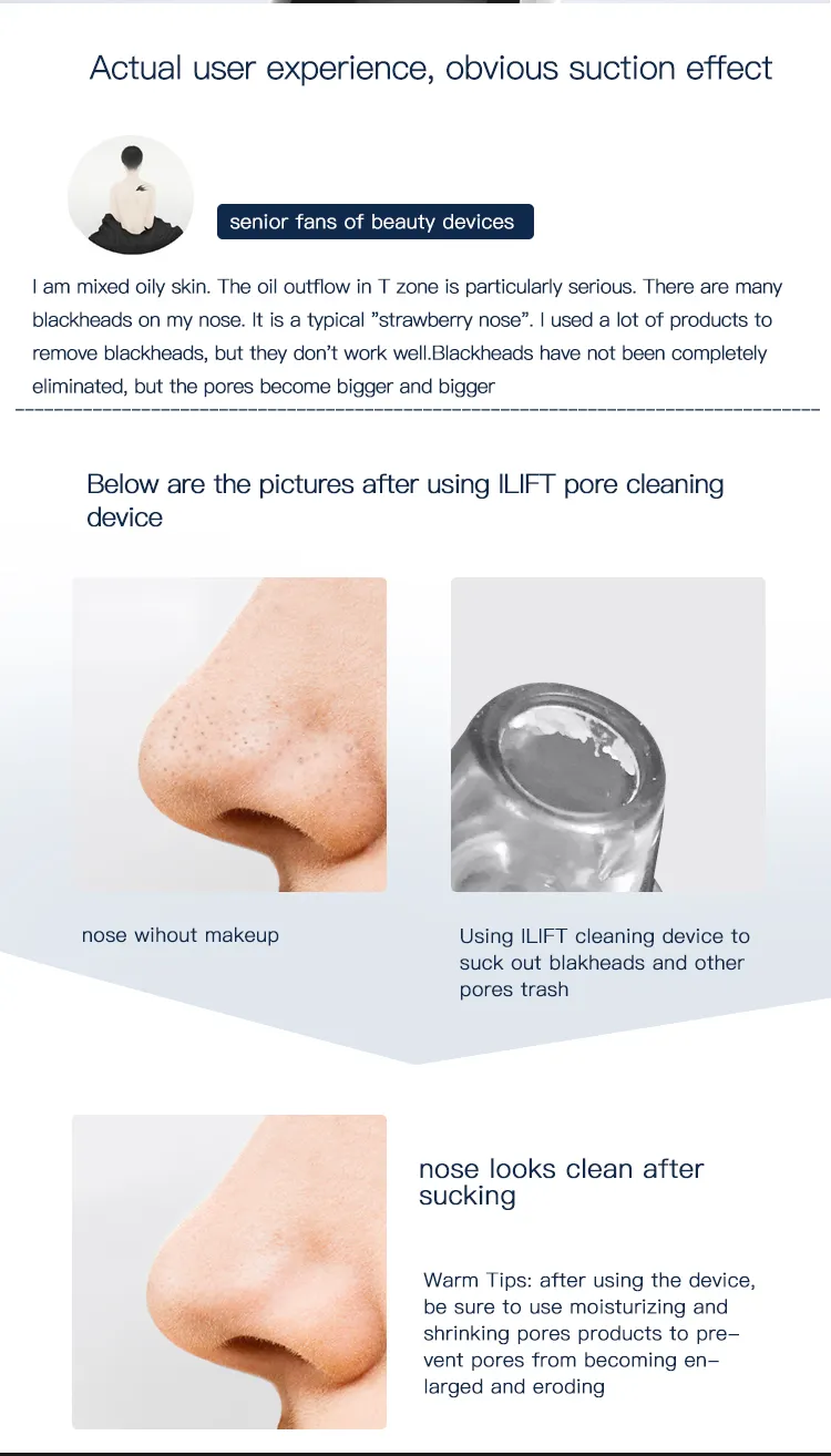 Dispositivo di bellezza cura della pelle naso Acne facciale detergente per pori forte aspirazione Comedon Komedo Set di aspirapolvere per la rimozione di punti neri