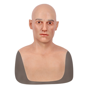 2025 Hot Selling <strong>Handmade</strong> <strong>100</strong>% Copy Customized Silicone Face <strong>Mask</strong> Silicone Human <strong>Mask</strong> Silicone <strong>Mask</strong> Man for Imitate Face - Product Image 2