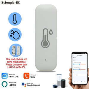 Thông Minh Nhiệt Độ Và Độ Ẩm Cảm Biến Tuya Wifi Nhà Thông Minh Nhiệt Kế Ẩm Kế Ứng Dụng Điều Khiển Làm Việc Với Alexa Google Nhà - Product Image 4