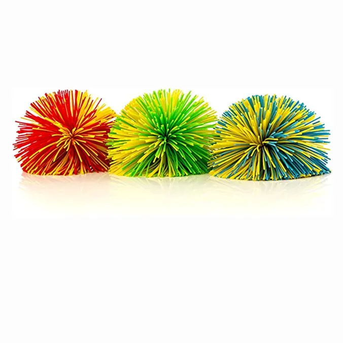 YDS l'originale confezione da 3 di Monkey Stringy BallsToy Pom Pom Stress Ball