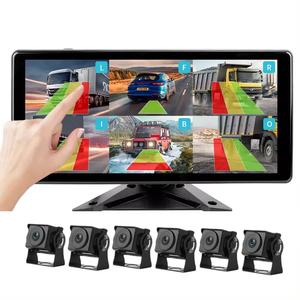 10.36 Inch 6CH Touch Screen ADAS Security Monitor Smart Blind Zone Radar Camera Blind Spot Alarm <strong>Sensor</strong> for Truck DVR Recorder - Product Image 1