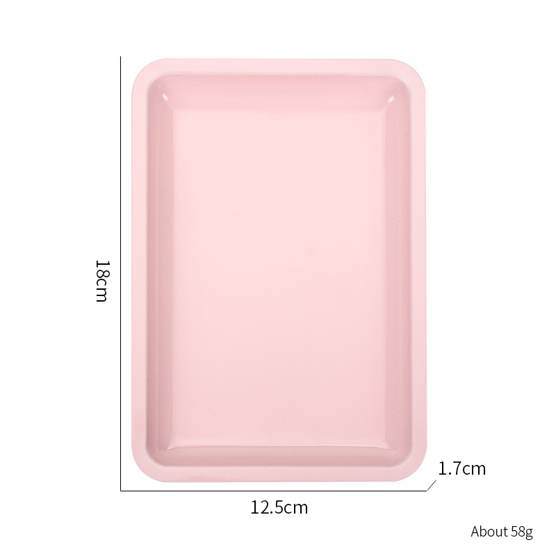 Plateau en métal rose