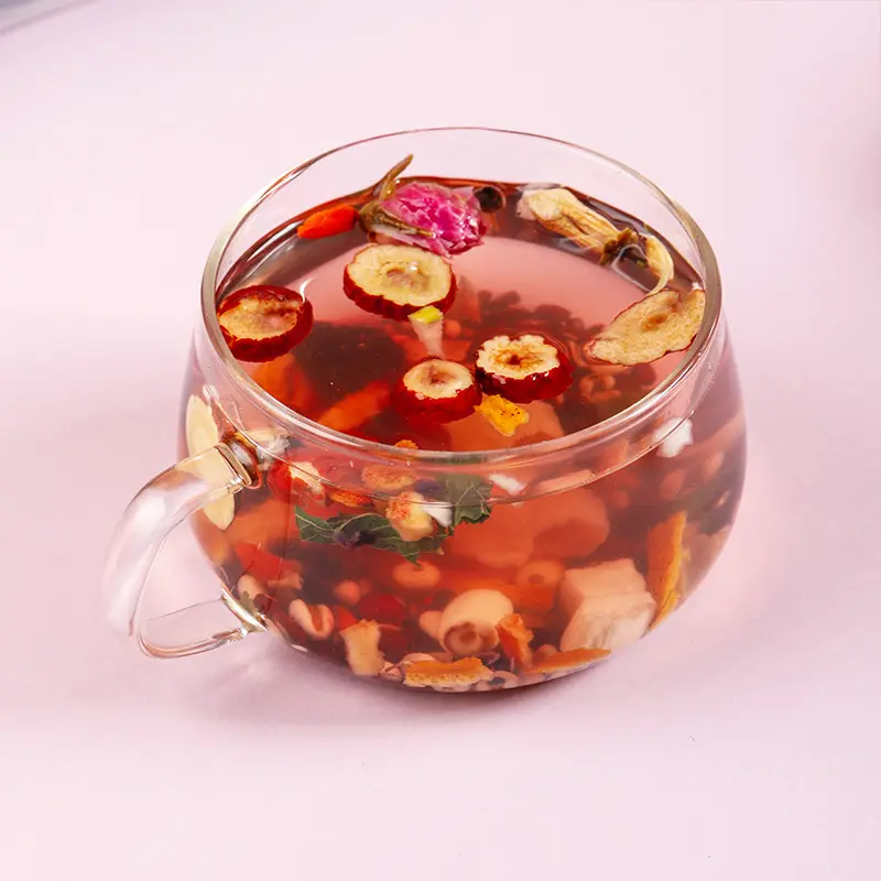 Teh mawar Ginseng merah tradisional Tiongkok, teh Herbal terbaik untuk wanita