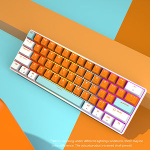 Promoción Hot swappable Wired Mini 60% 63 Teclado teclas multicolores Teclados mecánicos con esponja silenciosa - Product Image 5