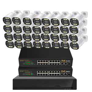 JIANVISION 32-Channel POE <strong>IP</strong> <strong>Camera</strong> System 5MP Metal Housing Indoor/Outdoor CCTV with Waterproof POE Switch NVR CMOS Sensor IP66 - Product Image 1