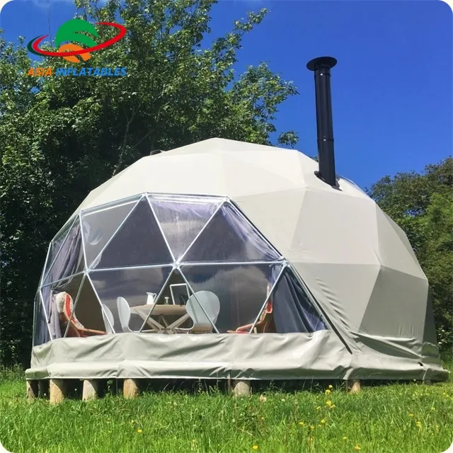 8 м палатка стальная рама палатка для глазков портативная конструкция сборное стекло геодезический купол водонепроницаемый