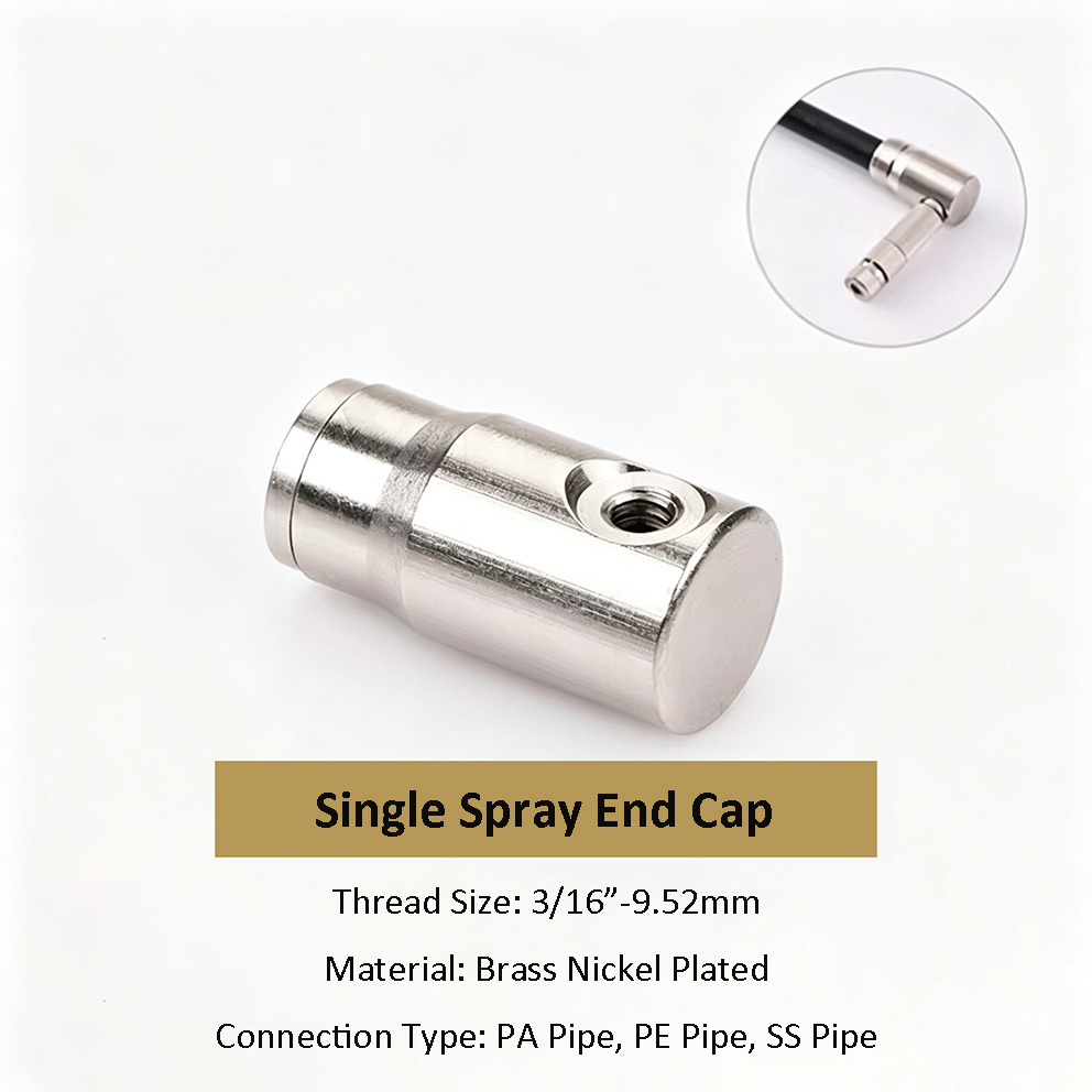 Single Spray End Cap