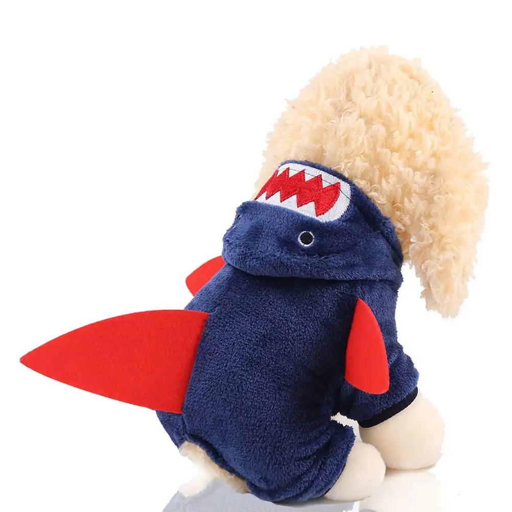 Grosir pakaian hangat musim dingin & Musim Gugur hewan peliharaan mode baru kostum Luaran anjing desain bentuk hiu