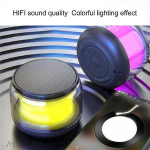 ลำโพงสเตอริโอกลางแจ้งไร้สาย LED สีสันสดใสขนาดเล็กพร้อมเสาเสียงเพลง MP3สำหรับคอมพิวเตอร์และสมาร์ทโฟน - Product Image 2