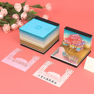 Criativo sênior sentido nota pad notepad escultura de papel, 3d tridimensional nota pad, descompressão presente personalizado