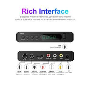 DVB-T2 sintonizzatori digitali TV H264 FTA MINI Set-top Box Free to Air MeeCast decoder dvb-t2 supportare Multi lingue STB - Product Image 4