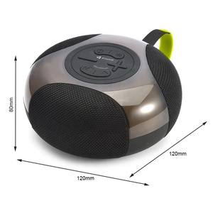 便携式IPX6防水蓝牙扬声器，带RGB发光二极管照明调频收音机和电池电源 - Product Image 6