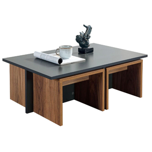 <strong>Rectangular</strong> Coffee <strong>Table</strong> <strong>Nesting</strong> Small <strong>Tables</strong> Combination Small Apartment Living Room Gray Walnut Color Tea <strong>Table</strong> ST-0099 - Product Image 6