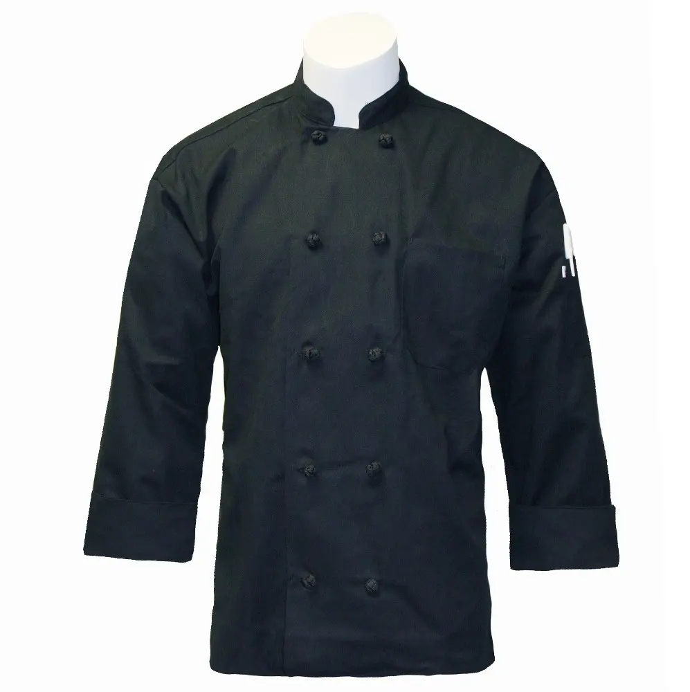 Chaqueta de Chef a prueba de manchas, ropa de uniforme de Chef para restaurante y Bar, algodón polivinílico, 240 Gsm, barata, fabricante