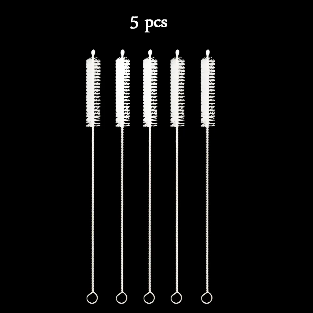 Stainless Steel Nylon Straw Cleaning Brush Drinking Pipe Tube Cleaner Baby Bottle Brush Cleaning Tools