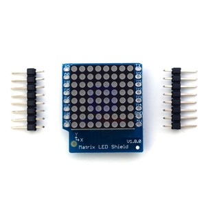 WeMos D1 Mini 8x8 Matrix LED-Modul Abschirmung V1.0.0 Digitales Signal ausgangsmodul mit Stiften LED-Matrix 8 8 mit Max7219-Modul - Product Image 3