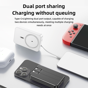 Portable 10000mAh Outdoor Power Station with Fast Charging LED Display USB/DC <strong>Input</strong> Interface Magnetic Function 20W <strong>Output</strong> Power - Product Image 2