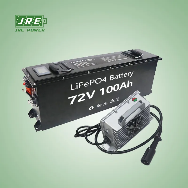 Oplaadbare 72V 100ah Batterij Lithium Ion Elektrische Golfclub Auto Lifepo4 Batterij Golfkar Ingebouwde Bms Batterij