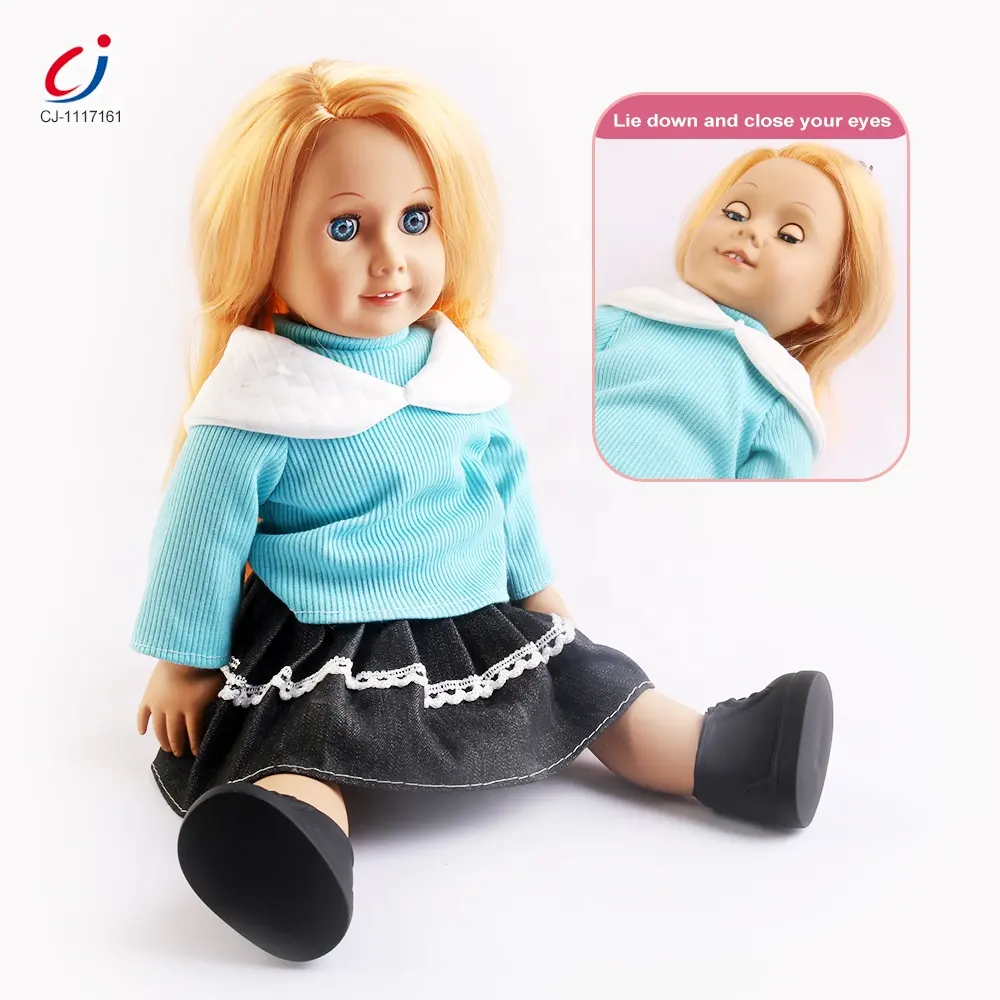 Muneca Para Ninas ตุ๊กตาเด็กผู้หญิง,ตุ๊กตาแฟชั่นขนาด18นิ้วทำจากไวนิล