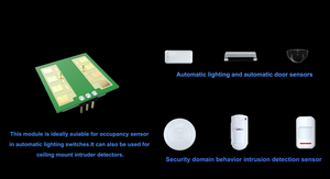 Detector de movimiento Doppler de largo alcance Pdlux, Sensor de microondas, interruptor de módulo HF, detección de movimiento de posición de inducción de alto rango - Product Image 6